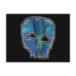 Blue and Turquoise Skull. Post Cards