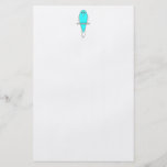 Blue and White Bird. Budgie. Custom Flyer