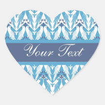 Blue and White Doves Sticker