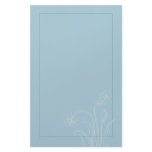Blue and White Flower Stationary Personalized Stationery