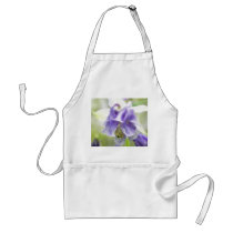 Blue And White Frilly Columbine Apron