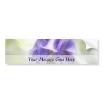 Blue And White Frilly Columbine Bumper Sticker
