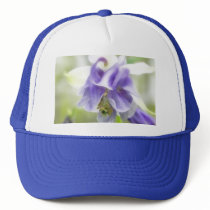 Blue And White Frilly Columbine Hat