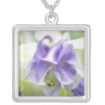 Blue And White Frilly Columbine Jewelry