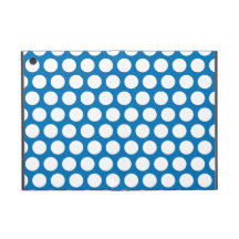 Blue and white polka dots cases for iPad mini