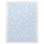 Blue and White Snowy Background Letterhead Template