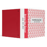 Blue and White Soccer Vinyl Binder