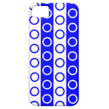 Blue and White Stripes and Polka Dots iPhone 5 Cases