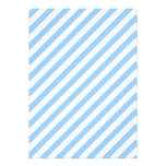 Blue and White Stripes. Personalized Invitation
