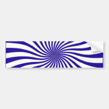 Blue and white swirl bumper stickers