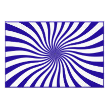 Blue and white swirl photo print