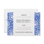 Blue and white swirls and dots pattern. invites