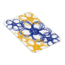 Blue and Yellow Wild Flowers Magnet