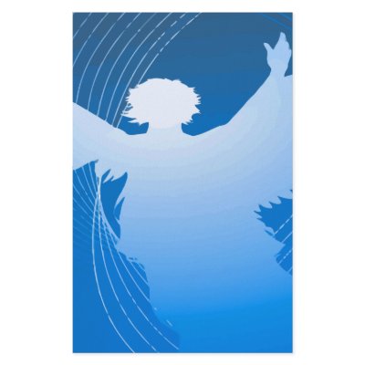 Blue Angel Set Stationery Paper by StarStruckDezigns