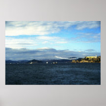 Blue Angels over Alcatraz & San Francisco Bay Poster