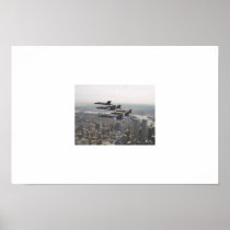 Blue Angels over the Twin Towers Print