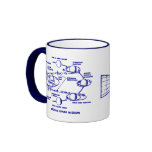Blue "APOLLO CM/MISSION PLAN" Mug