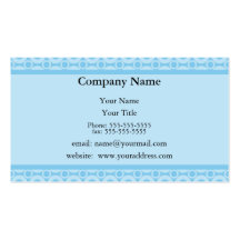 Blue Appointment Reminder Card Business Card