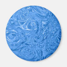 blue aqua design magnets