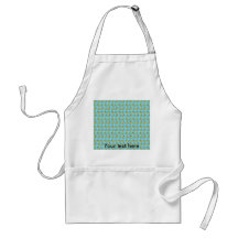 Blue argyle banana pattern aprons