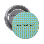 Blue argyle banana pattern buttons