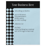 Blue Argyle Flyer