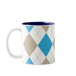 Blue Argyle Mug