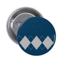 blue argyle pattern buttons