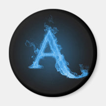 Blue atheist A Refrigerator Magnet