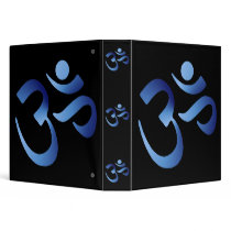 Blue Aum 3 Ring Binders