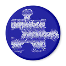 Blue Autism Puzzle Peice magnets