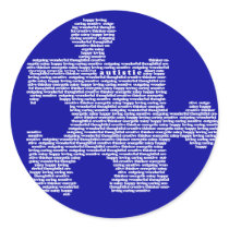Blue Autism Puzzle Peice stickers