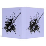 Blue Avery Binder with Electric Guitar