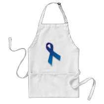 Blue Awareness and Remembrance Ribbon Apron