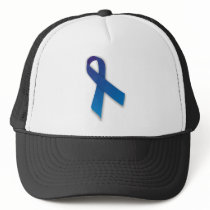 Blue Awareness and Remembrance Ribbon