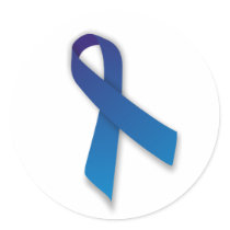Blue Awareness and Remembrance Ribbon