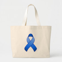 Blue Awareness Ribbon Bag