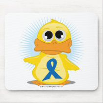 Blue Awareness Ribbon Duck