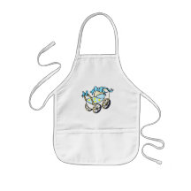 blue baby buggy apron
