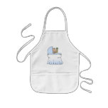 blue baby in bassinet aprons
