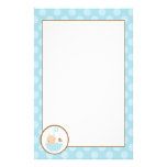 Blue Baby in Umbrella Stationery
