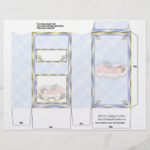Blue Baby Pinch Box Baby Shower Party Favours. Flyers
