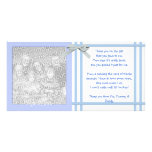 Blue Baby Shower Thank You Card from baby boy Picture Card