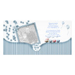 Blue Baby shower Thank You Photo Card from baby