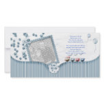 Blue Baby shower Thank You Photo Card from baby