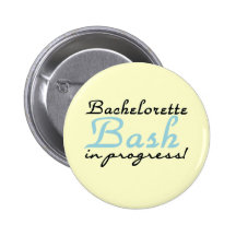 Blue Bachelorette Bash T-shirts and Gifts Pin