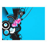 blue-background-with-shapes personalized announcements