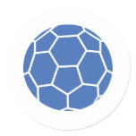 blue ball handball sticker
