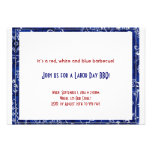 Blue Bandana Frame Labour Day Invitation