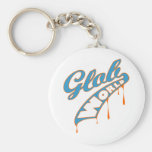 Blue Baseball Keychain